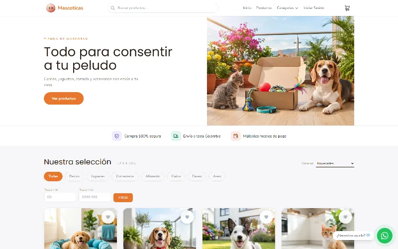 Mascoticas · tienda de ejemplo