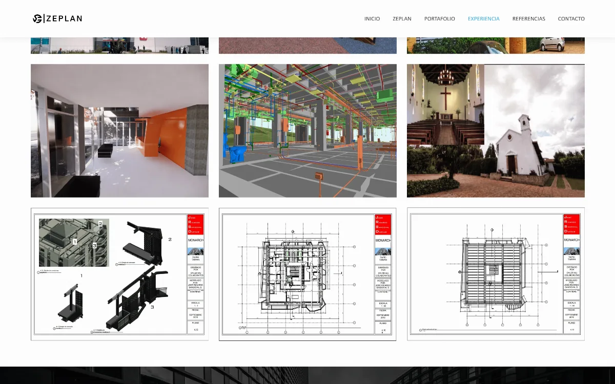 Zeplan · portafolio de obras